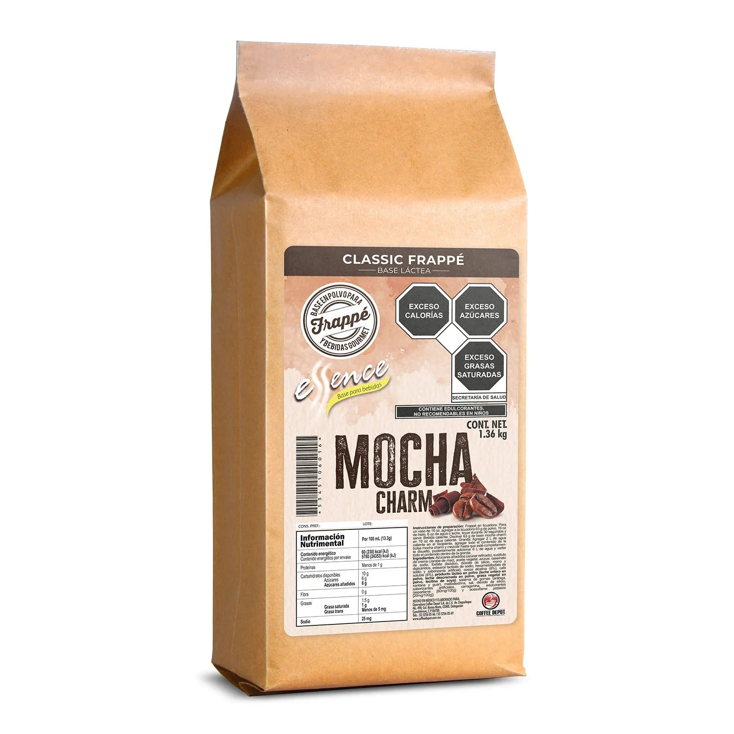 Base para frape sabor mocha en Mexicali, Baja California