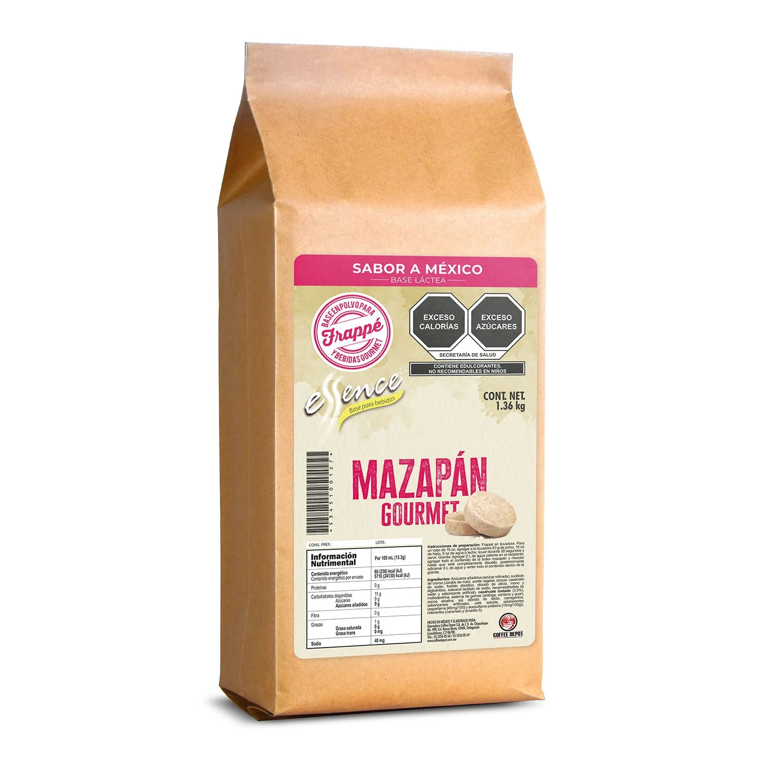 Base para frape sabor mazapan en Mexicali, Baja California